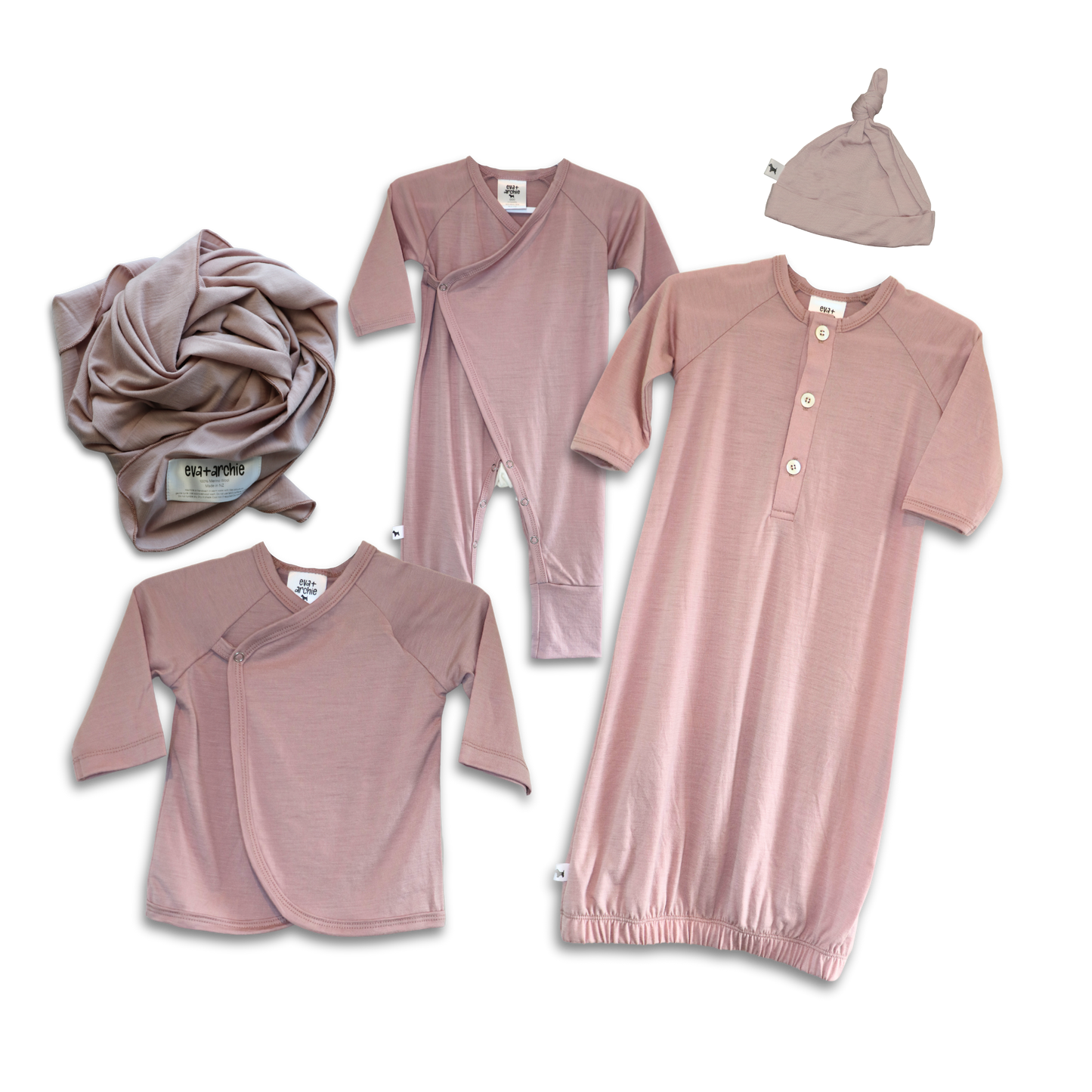 Eva and Archie Merino Bundle Blush